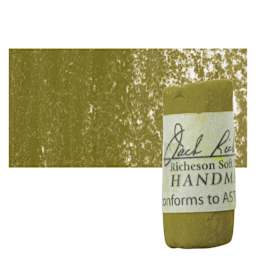 Richeson Soft Handrolled Pastel - Earth Green EG23, pastel and swatch