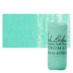 Richeson Soft Handrolled Pastel - Turquoise Green TG12, pastel and swatch
