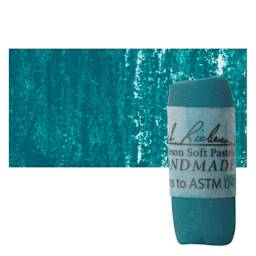 Richeson Soft Handrolled Pastel - Turquoise Green TG21, pastel and swatch