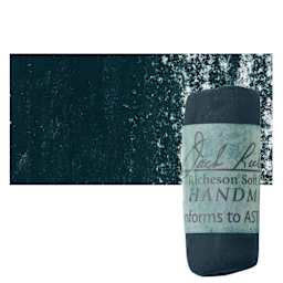 Richeson Soft Handrolled Pastel - Turquoise Green TG23, pastel and swatch