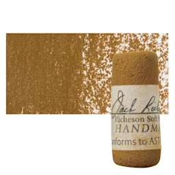 Richeson Soft Handrolled Pastel - Earth Brown EB4, pastel and swatch