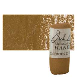 Richeson Soft Handrolled Pastel - Earth Brown EB6, pastel and swatch