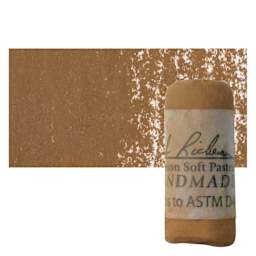 Richeson Soft Handrolled Pastel - Earth Brown EB7, pastel and swatch