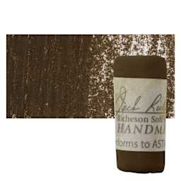 Richeson Soft Handrolled Pastel - Earth Brown EB9, pastel and swatch