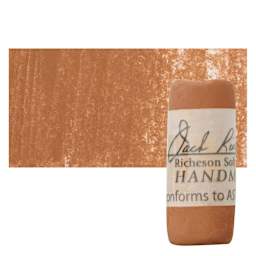 Richeson Soft Handrolled Pastel - Earth Brown EB11, pastel and swatch