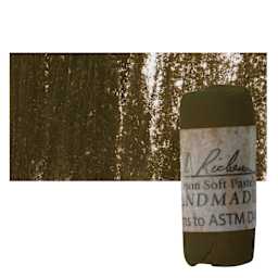 Richeson Soft Handrolled Pastel - Earth Brown EB19, pastel and swatch