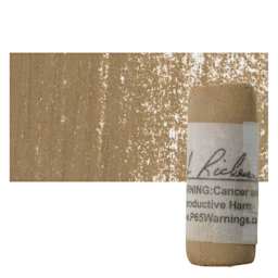 Richeson Soft Handrolled Pastel - Earth Brown EB21, pastel and swatch