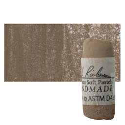 Richeson Soft Handrolled Pastel - Earth Brown EB22, pastel and swatch