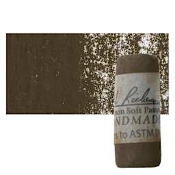 Richeson Soft Handrolled Pastel - Earth Brown EB24, pastel and swatch
