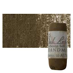 Richeson Soft Handrolled Pastel - Earth Brown EB25, pastel and swatch