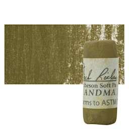 Richeson Soft Handrolled Pastel - Earth Brown EB39, pastel and swatch
