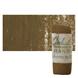 Richeson Soft Handrolled Pastel - Earth Brown EB41, pastel and swatch