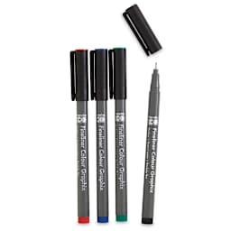 Marabu Fineliner Graphix Pens, Set of 4-Skyline