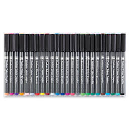 Marabu Fineliner Graphix Pens, Set of 24-Hypnotize  Inside of Package