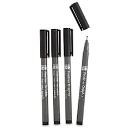 Marabu Fineliner Graphix Pens, Set of 4-Black  