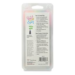 Tombow Fudenosuke Brush Pens - Set of 6, Neon Colors (back of package)