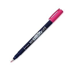 Tombow Fudenosuke Brush Pen - Pink, Hard Tip