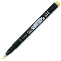 Tombow Fudenosuke Brush Pen - Pale Yellow Pastel, Soft Tip