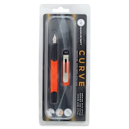 Manuscript Curve Fountain Pens - Front of blister package of Orange pen