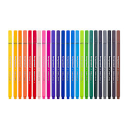 Fineliner Pen Set 24-Pen Basic Colors Set