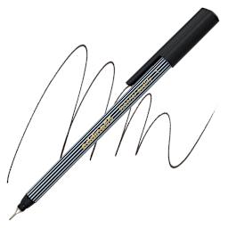 Edding 55 Fineliner Pen - Black, 0.3mm pen and swatch