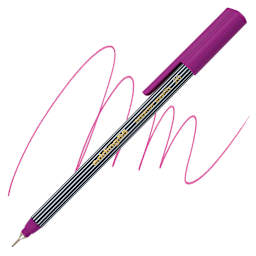 Edding 55 Fineliner Pen - Magenta, 0.3mm pen and swatch