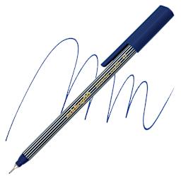 Edding 55 Fineliner Pen - Steel Blue, 0.3mm pen and swatch