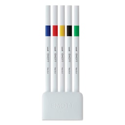 Uni Emott Fineliners - Set of 5, Vivid Colors (out of package)