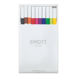 Uni Emott Fineliners - Set of 10, Set 1