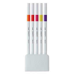 Uni Emott Fineliners - Set of 5, Passion Colors (out of package)