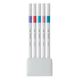 Uni Emott Fineliners - Set of 5, Candy Pop Colors (out of package)