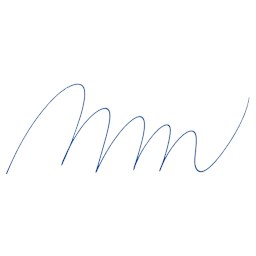 Uni Emott Fineliner - Blue swatch