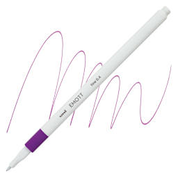 Uni Emott Fineliner - Fuchsia pen and swatch