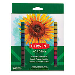 Derwent Academy Soft Pastels - Front of package of Set of 24 