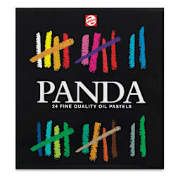 Talens Panda Oil Pastels - Assorted Colors, Set of 24, front of the packaging