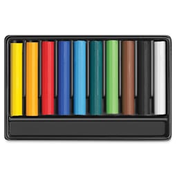 Caran d'Ache Swisscolor Wax Pastels - Set of 10 (set contents)