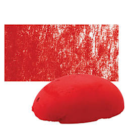 Sennelier Soft Pastel Pebble - Ruby Red pastel and swatch