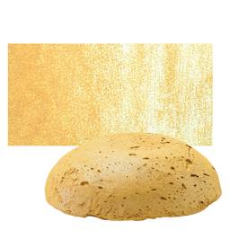 Sennelier Soft Pastel Pebble - Iridescent Golden Ochre pastel and swatch