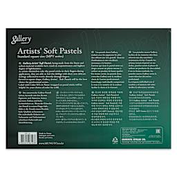 Mungyo Gallery Artists' Soft Pastels - Set of 36 (back of packaging)