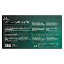Mungyo Gallery Artists' Soft Pastels - Set of 48 (back of packaging)