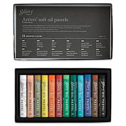 Mungyo Gallery Artists' Soft Oil Pastels - Set of 12 (contents)