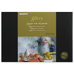 Mungyo Gallery Artists' Soft Oil Pastels - Set of 72 (front of packaging)