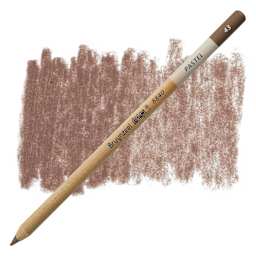 Bruynzeel Design Pastel Pencil - Dark Brown 43 pastel pencil and swatch