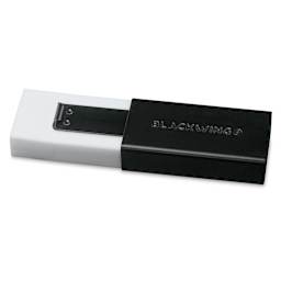 Blackwing Handheld Eraser with Black Holder nearly pulled out of holder