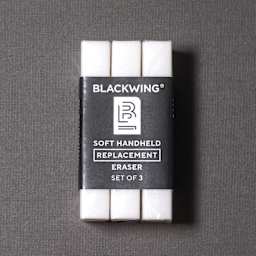 Blackwing Handheld Replacement Erasers - Pkg of 3 top view