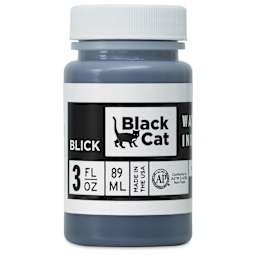 Blick Black Cat Waterproof India Ink - 3 oz