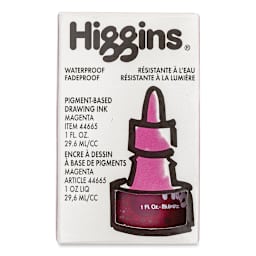 Higgins Drawing Ink - 1 oz, Magenta, front of the packaging