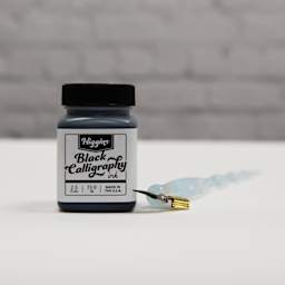 Higgins Calligraphy Ink - 2.5 oz, Black, Waterproof, Pigment Based