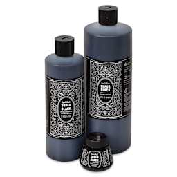 Speedball Super Black Waterproof India Ink in 3 sizes