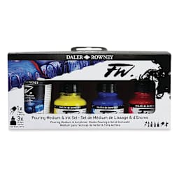 Daler-Rowney FW Acrylic Water-Resistant Artists Ink - Pouring Colors, Set of 4 (in package)